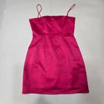 MORE TO COME Nory Zip Back Mini Dress in Hot Pink Small Photo 2