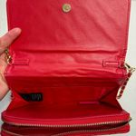 Badgley Mischka  Red Vegan Faux Leather Shoulder Bag Crossbody Purse Photo 7