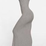 SKIMS SOFT LOUNGE LONG SLIP DRESS, HEATHER GREY, SIZE LARGE, $80 Photo 4