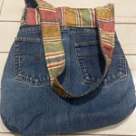 Handmade  Denim Princess Handbag Studded Pink 11x14 Handsewn Cruel Girl Photo 0