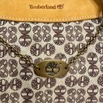 Timberland Leather Canvas Barrel Bag Purse Retro Style Double Straps Everyday Photo 2