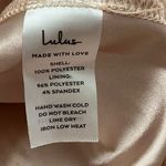 Lulus Enchant My Love Blush V-Neck Long Sleeve Maxi Dress NWT Photo 4