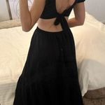 Jason Wu Long Maxi dress tie back design boho casual coastal brunch wear Photo 1