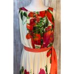 Eliza J  Tropical Floral Chiffon Maxi Dress - Size 4 Photo 2