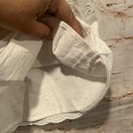 Loft  White eyelet skirt 12 lined cotton straight Photo 6