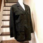 Ralph Lauren Women’s Black Long Sleeve Multi Pocket Button Front Peacoat Size 6 Photo 9