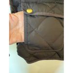 J.Crew Full Zip High Neck Quilted Vest Flap Front Pockets Black Women's Small Photo 4