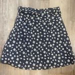 Toad & Co Chaka Organic Cotton Skirt Blue Floral Print Size S Photo 13