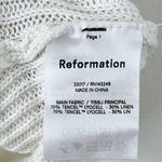 Reformation Lilac Linen Knit Top Photo 7