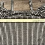 Love Tree  Off Shoulder Tie Sleeve‎ Cropped Gray White Striped Blouse Size Large Photo 2