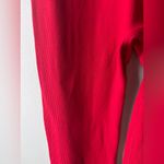 Set Active  Red Seamless Ribbed Sleeveless Tank Activewear Jumpsuit Size Small‎ Photo 3