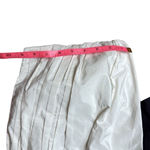 ZARA Asymmetrical Cream and Black Pleated One Shoulder Top With Bow Size medium Photo 9