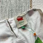 Farm Rio Mixed Cross Stitch Flowers Embroidered Long Balloon Sleeves Crop Top XL Photo 7