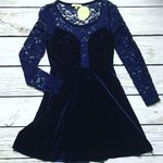 Windsor Cecico Velvet & Lace Skater Party Dress Photo 0