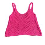 Abercrombie & Fitch  Hot Pink Crochet Knit Tank Top XS Photo 0