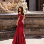 Alamour Wine Red Evening Gown Dress from  the Label Photo 5