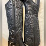 Schutz Maryana Block Western Boot in Black Size 6 Photo 7