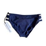 Robin Piccone  Abi indigo‎ ecru twist bikini bottom size Small NEW $98 Photo 7