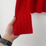 Nine West Turtleneck Sweater Ribbed Knit Long Sleeve Cuff Detail Red Women S Photo 3