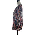 Laura Ashley  3/4 Sleeve Cardigan Medium Pink White Blue Photo 2