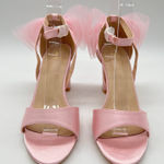 Allegra K  Sandal Womens 7 Pink Open Toe Bow‎ Chunky Heel Sandals NEW Photo 0
