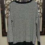 Pink Clover  striped button knit sweater Photo 1