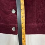 Forever 21 Velvet Sherpa Barn Jacket Womens S Burgundy Casual Western Cowgirl Photo 5