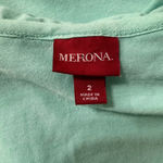 Merona Dress Size 2X Green Ruffle V-Neck Short Sleeve Photo 6