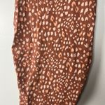 Isabel Maternity Brown Animal Print Short Sleeve Dress Photo 4