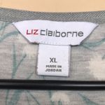 Liz Claiborne  Women’s Floral Print Keyhole Button-Closure Long Sleeve Blouse Photo 6