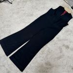 Spanx NWT Women’s Perfect Sleeveless Jumpsuit Ponte Wide Leg V-Neck in Black 1X Photo 3