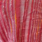 Route 66 Pink, yellow & silver stripes scarf Photo 1