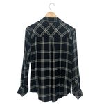 Rails Hunter Shirt Ash Cream Gray Plaid Long Sleeve Button Down Black Women’s S Photo 3
