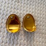 Vintage Multicolor Hand‎ Painted Earrings Green Photo 2