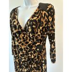 Thalia Sodi Sexy Sz: M Stretch Leopard Faux Wrap Dress (b7a) Photo 2