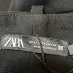 ZARA Women's Black High Rise Pleated Tapered Barrel Carrot Trousers Pants Sz XS Photo 3