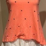Charlotte Russe Florescent Orange Sleeveless Top with Copper Spike Accents Sz M Photo 0