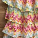 Tularosa NWT  Size Small Finley Bright & Neon Tiered Cotton Mini Dress Photo 3