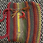 The Sak  Lumi Crochet Rainbow Striped Purse Photo 1