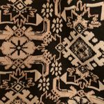 Xhilaration Black and Gold  Mini Skirt with Brocade Style Print. Photo 2