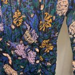 Veronica Beard Peppa Floral Mini Dress Floral Print Metallic Silk Chiffon Size 0 Photo 7