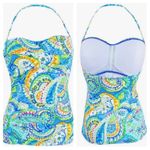 Ralph Lauren Lauren  carnivale paisley tankini bikini swim suit sz M / 6 Photo 3
