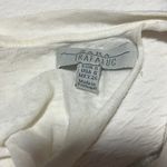 ZARA  | Don't Look Back Distressed Open Back Muscle Tee Small White Yellow Photo 4