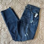 Old Navy  High Rise Slouchy Straight Distressed Jeans NEW Size 4 Photo 3