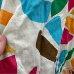 Tabitha Brown for Target‎ Linen Blend Botanical Puff Sleeve Mini Dress Sz XS White Photo 9