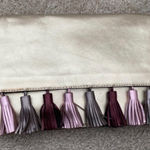 Rebecca Minkoff Metallic Tassel Leather Clutch Bag Photo 0