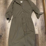 Converse Olive Green  MIDI Dress Photo 0
