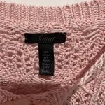 Soma Intimates Open Knit Blush Pink Short Sleeve Tunic Sweater, Sz S Photo 2