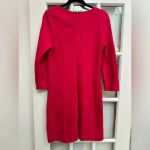 Vintage Elizabeth McKay Designer Fuchsia Heavy Italian Ponte Midi Dress Size 8 Pink Photo 3