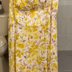 Bardot Lilah Corset Midi Dress in Yellow Floral Photo 3